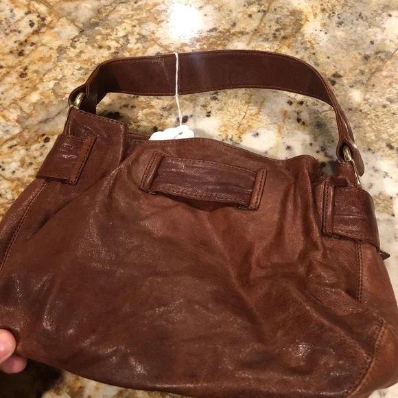 Kooba cognac brown mini-medium leather purse (P2) - Picture 5 of 7